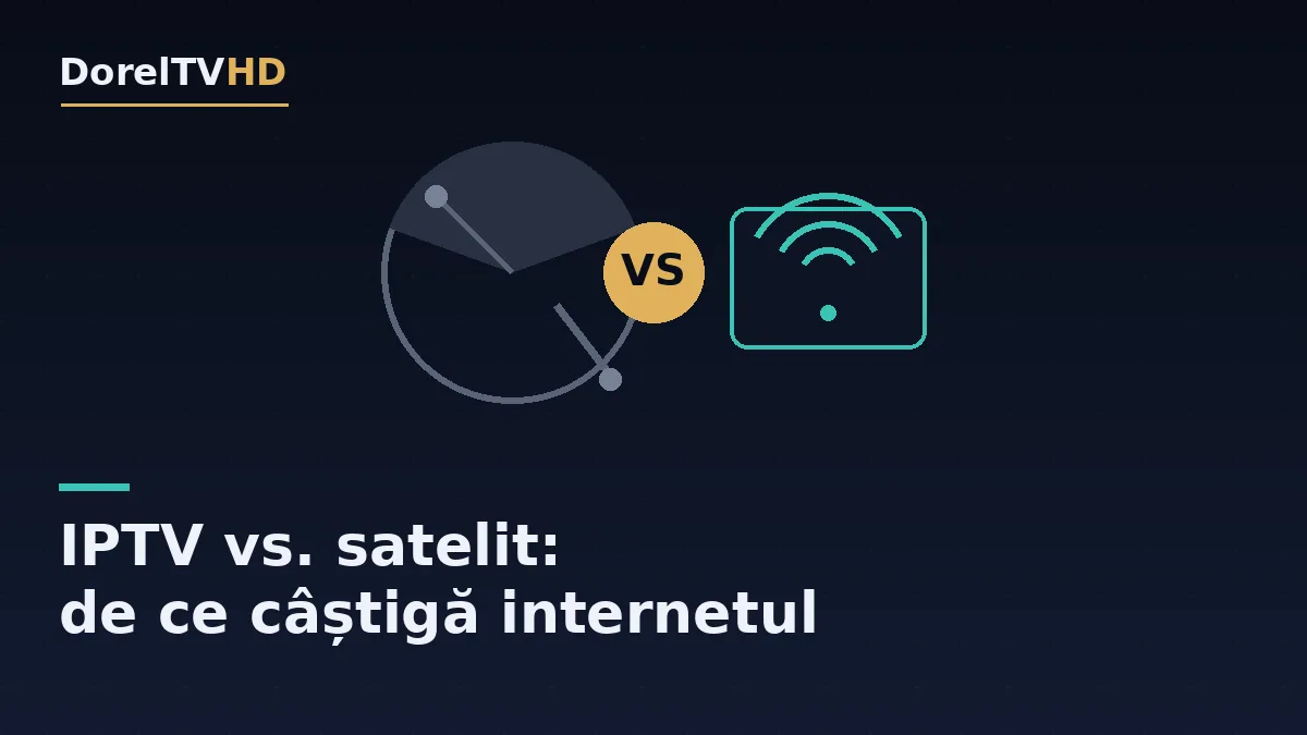 IPTV vs antenă satelit - comparație DorelTVHD