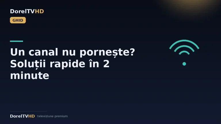 Un canal nu pornește? Soluții rapide în 2 minute