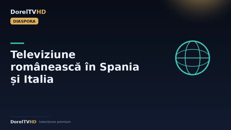 Televiziune românească în Spania și Italia: ghid complet pentru diaspora