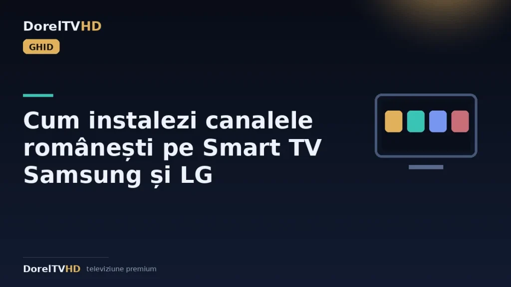 Cum instalezi canalele românești pe Smart TV Samsung și LG